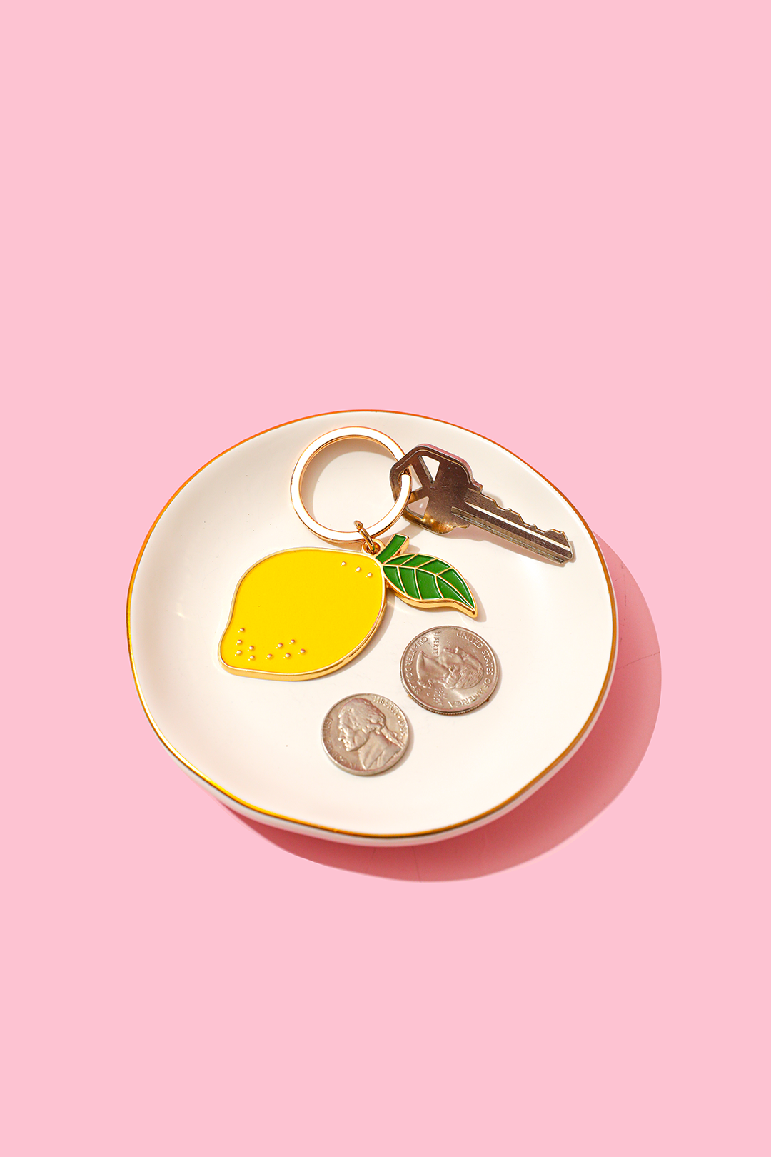 Enamel Keychain-Lemon
