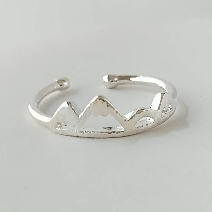 Tiny Mountain Ring, Wanderlust Ring: Rose gold