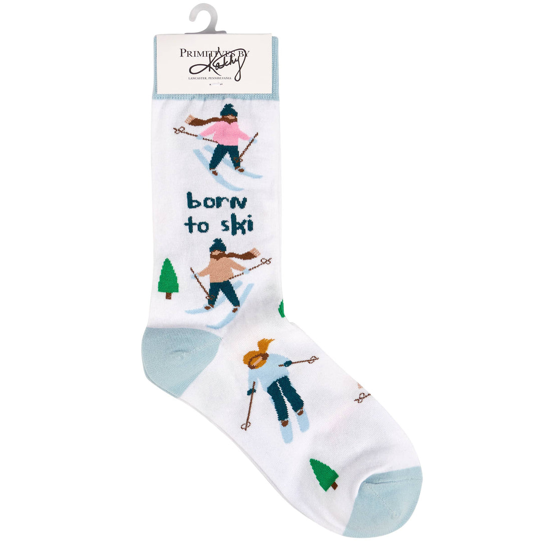 Socks-Born To Ski