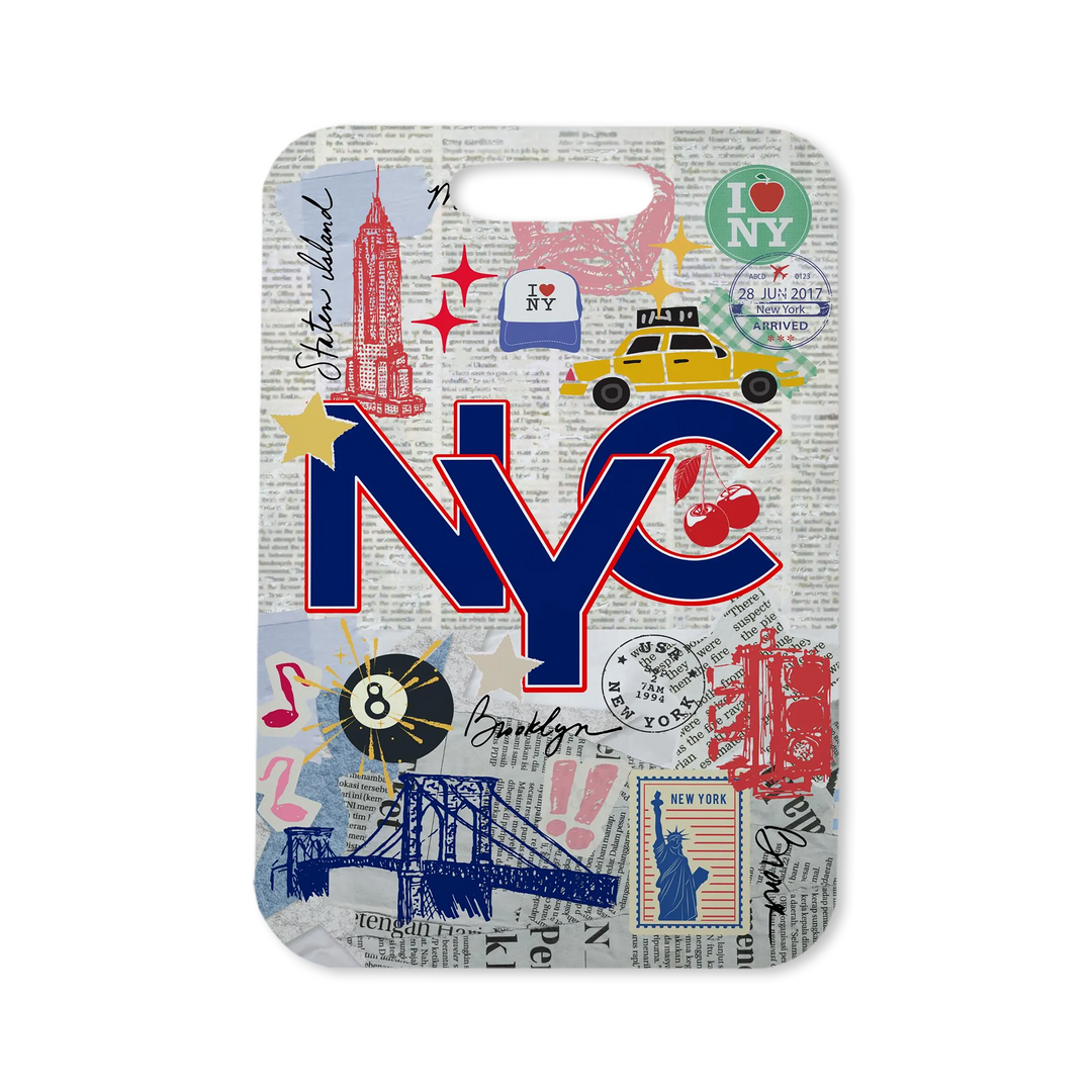 Bag Tag-NYC Newsprint