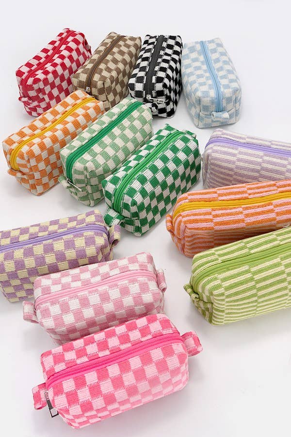 Cosmetic Pouch-Checker Makeup