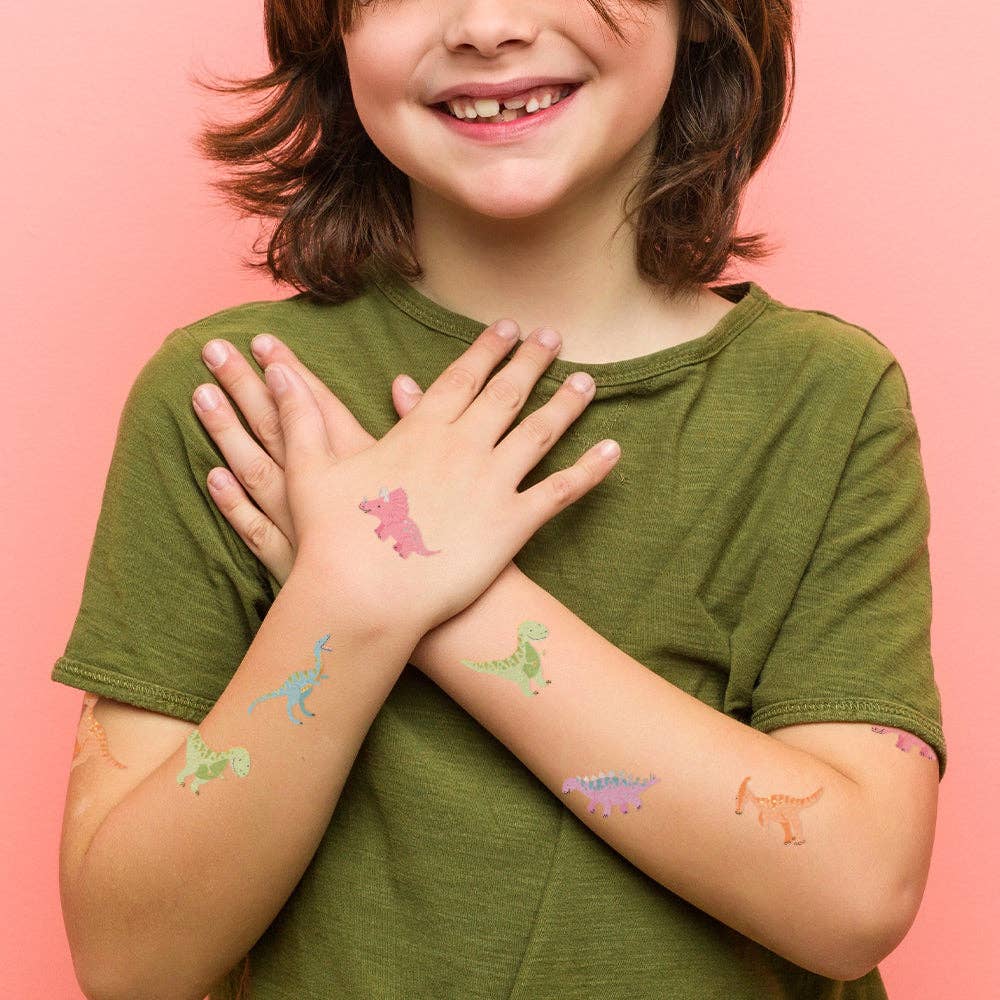 Dinosaur kids temporary tattoo variety set