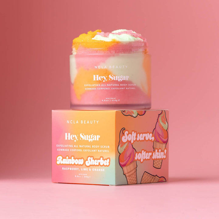 NCLA Body Scrub 8.5oz-Rainbow Sherbert