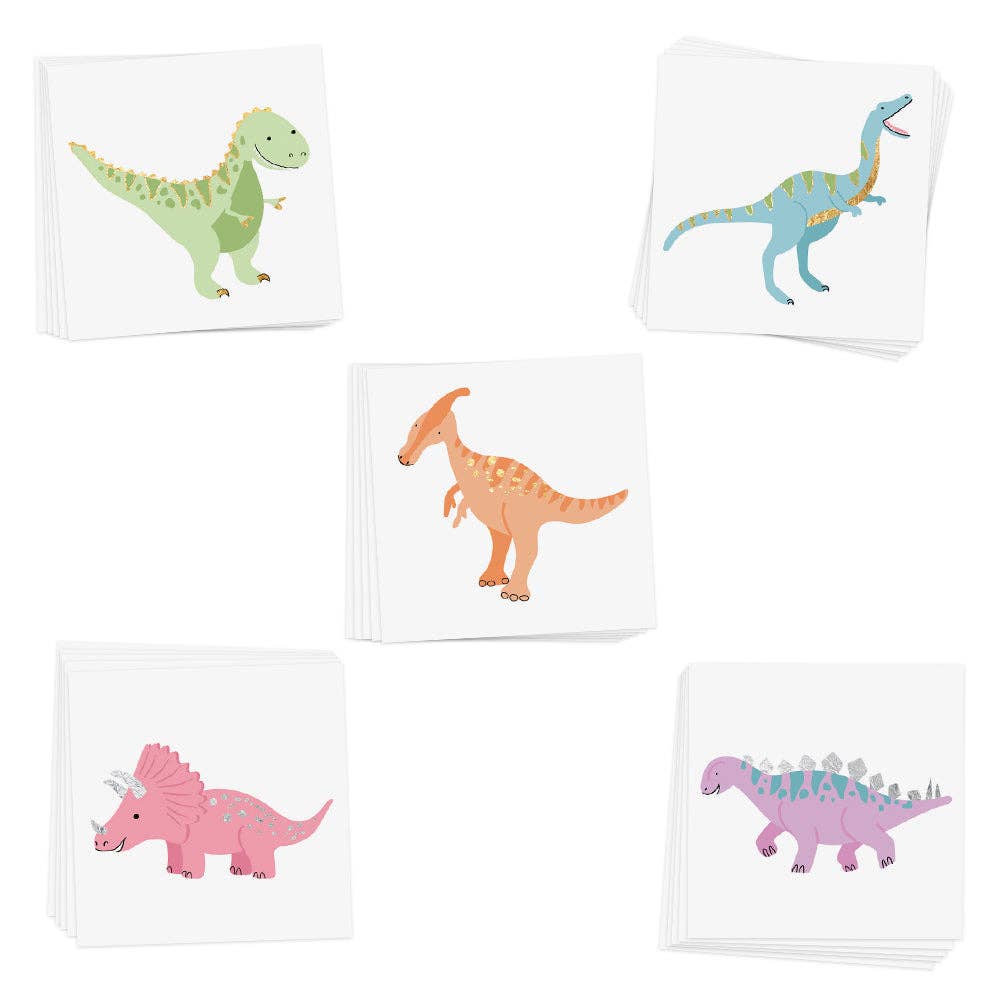 Dinosaur kids temporary tattoo variety set