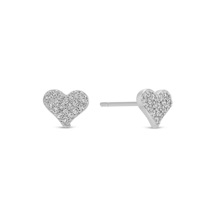 Velvet Gift Tag Trio-Gold Heart Studs