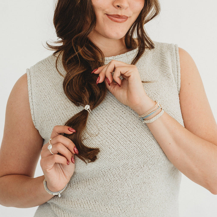 Hair Tie Rings-Tide Seashell Beach Vibe