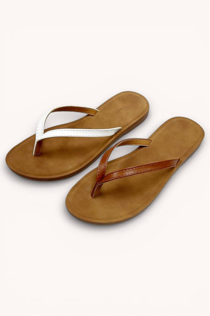 Flip Flop-Minimal Thong Sandals Slim Strap Comfort Foam