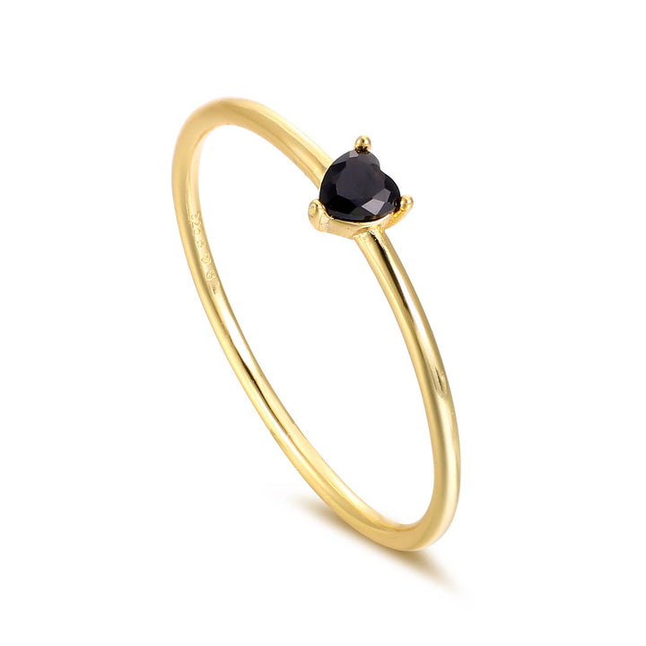 Raven Tiny Heart Ring