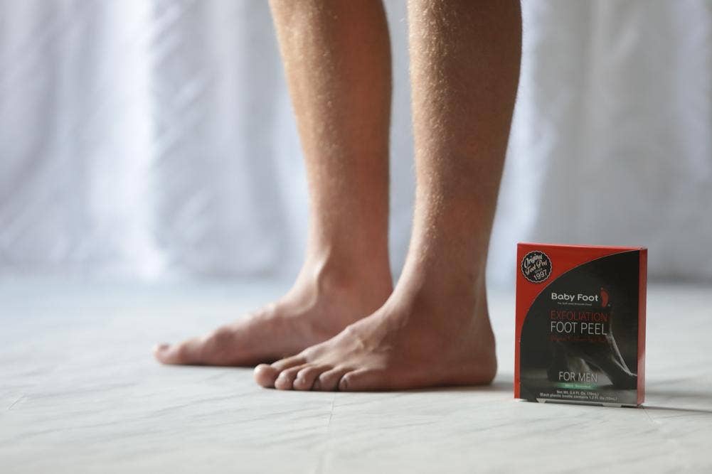 Baby Foot Exfoliation Foot Peel for Men  -  Mint Scented