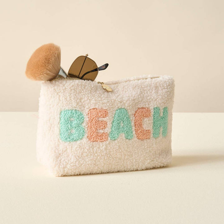 Teddy Pouch-Cream Beach