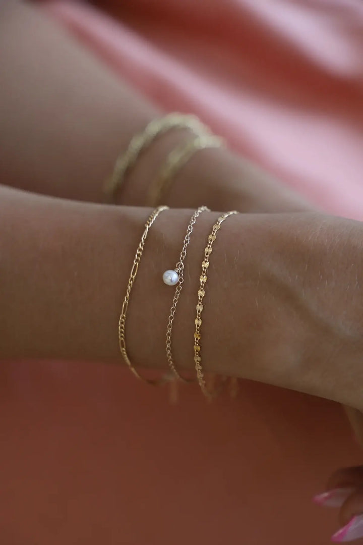 B1209 Gold Bracelet-Malibu Chain