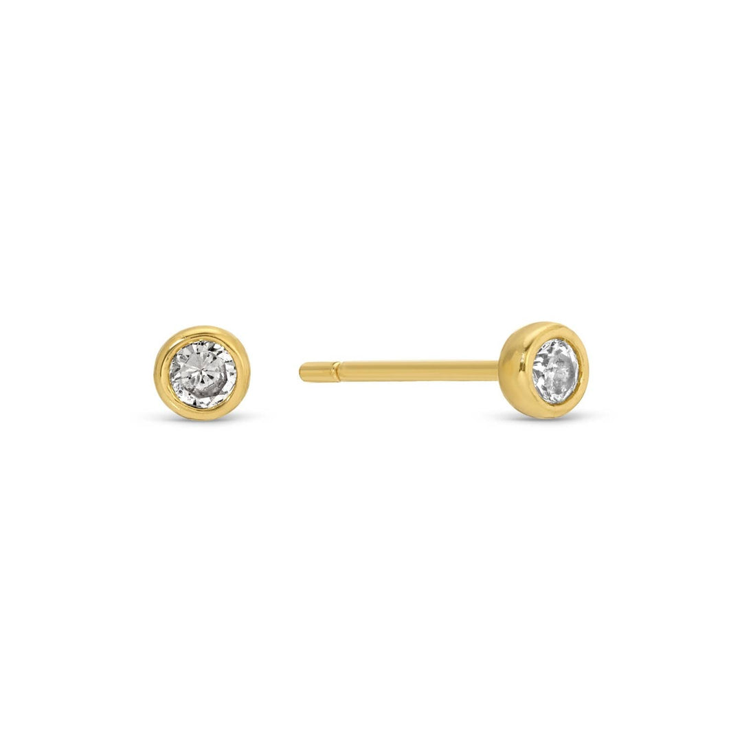 Velvet Gift Tag Trio-Gold Heart Studs