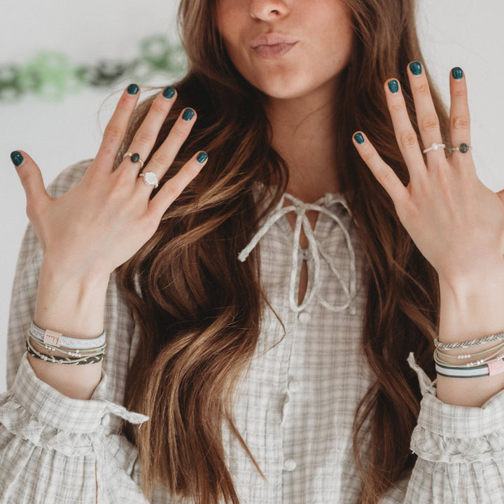 Hair Tie Rings-Tide Seashell Beach Vibe