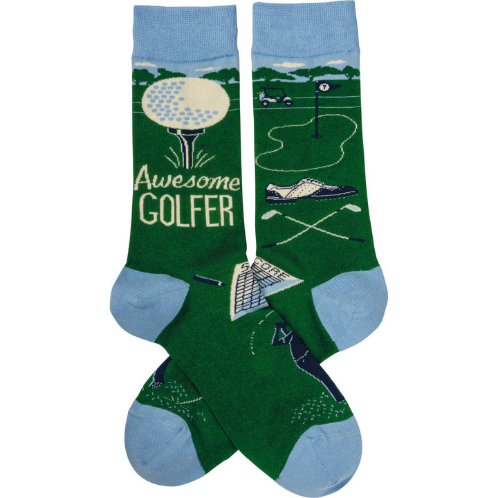 Socks-Awesome Golfer