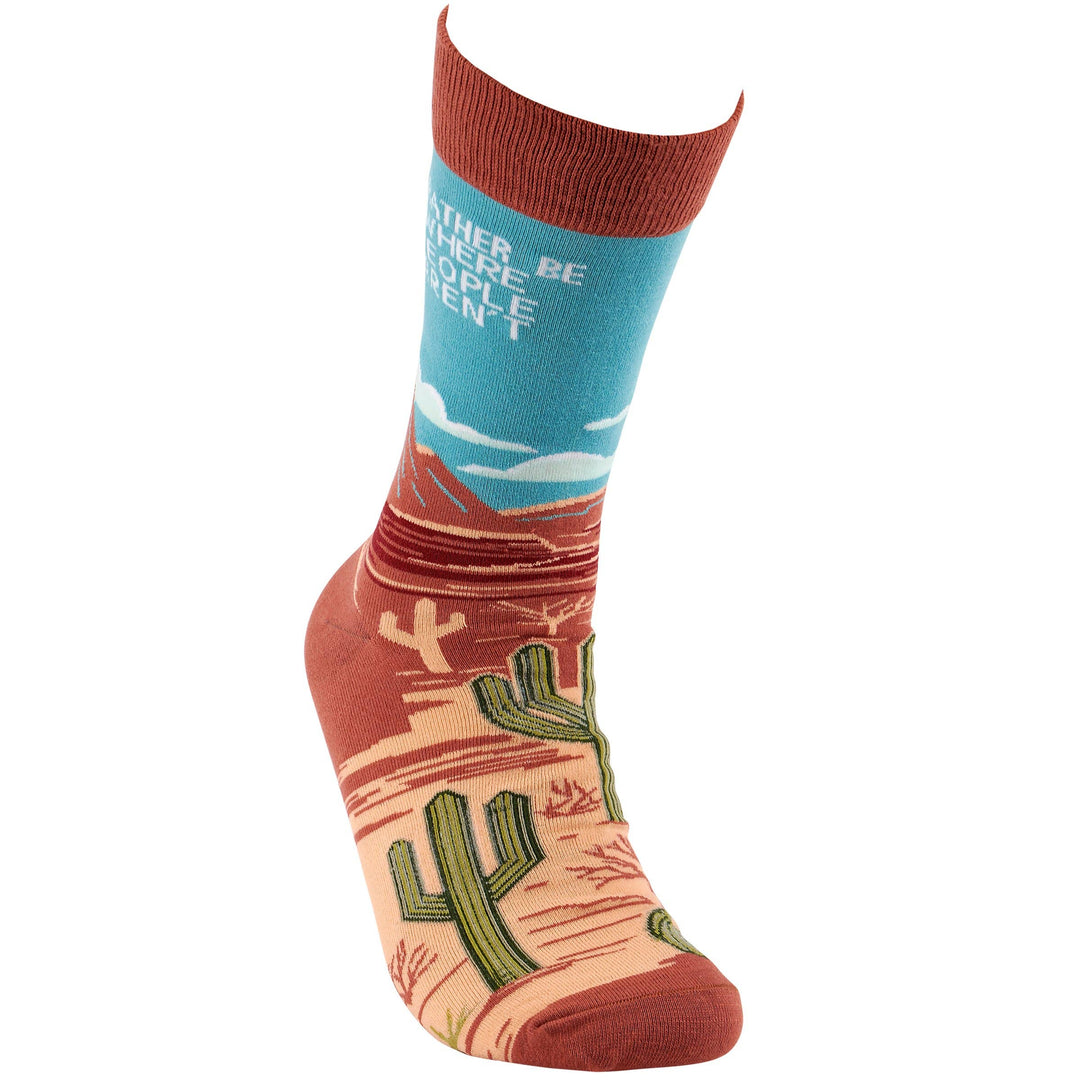 Socks-Rather Be Where People Aren't