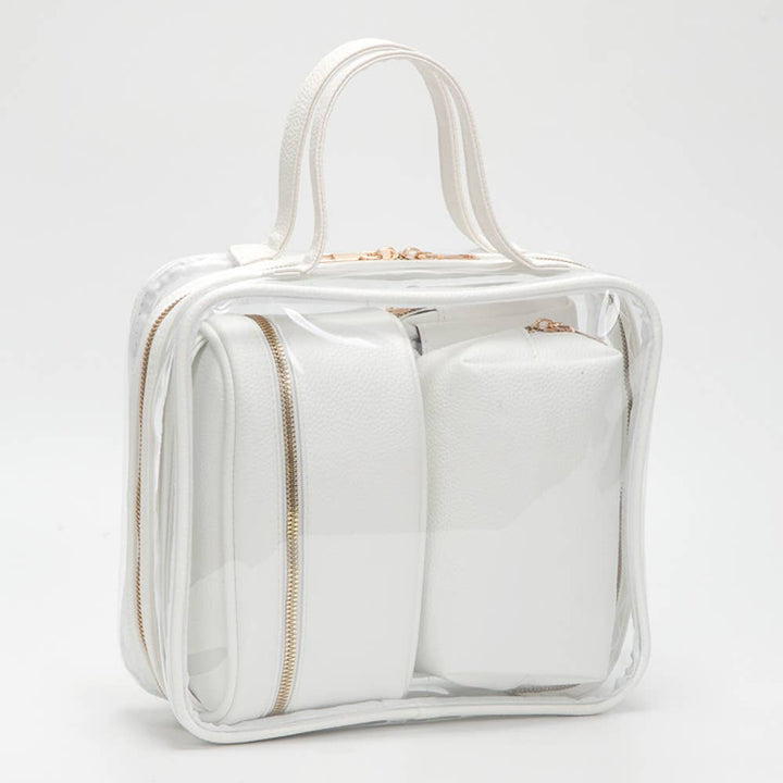 Travel Cosmetic Bag Set 4 Pieces-Transparent