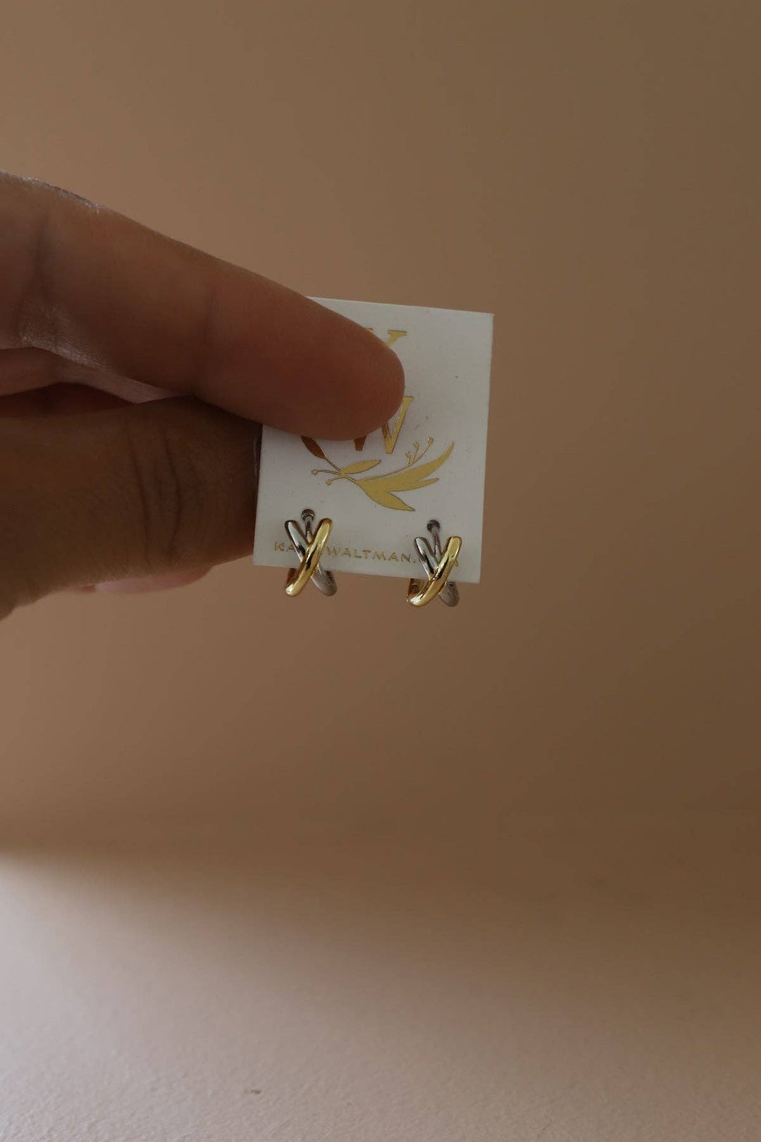 E1751 Earrings-Axel Huggies Mixed Metals