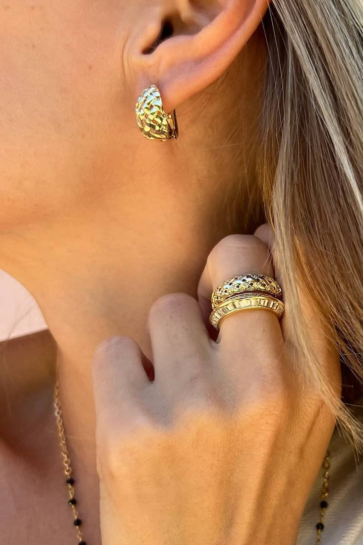 Ring-Yellow Gold Razor Edge