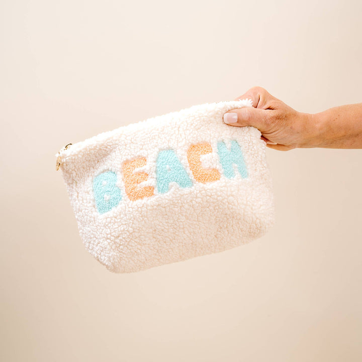 Teddy Pouch-Cream Beach
