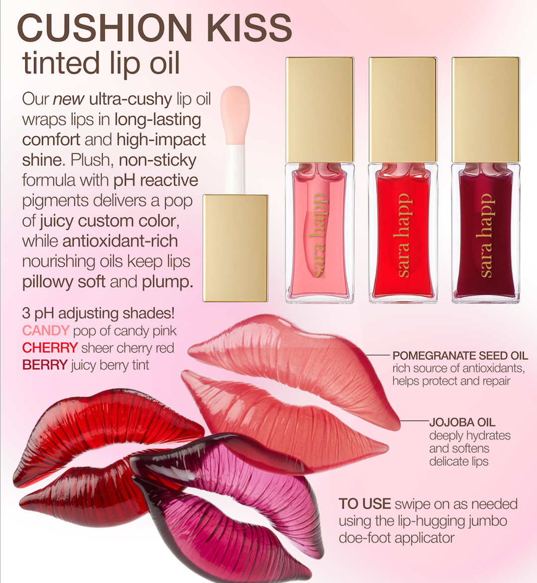 pH Tinted Lip Oil-Cherry Cushion Kiss