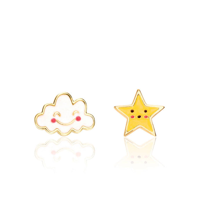 Stud Earrings-Head in the Clouds