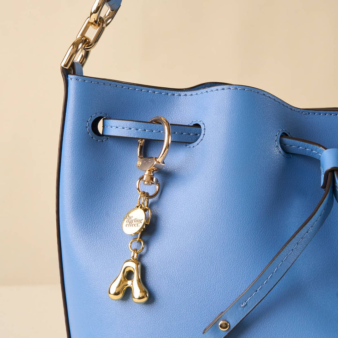 Bubble Letter Keychain Bag Charm–A