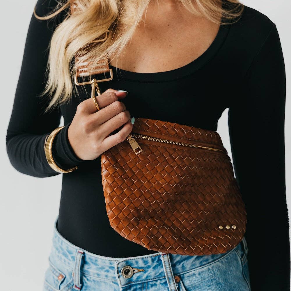Bum Bag-Westlyn Woven Leather