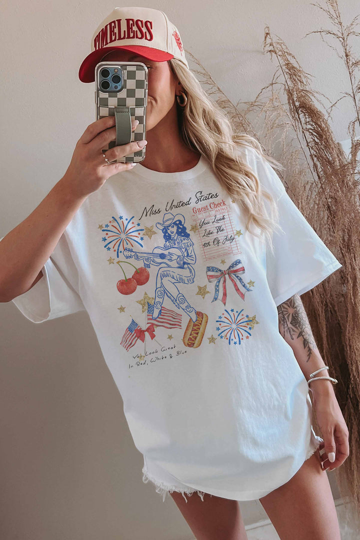 Oversized Tshirt-Miss United States