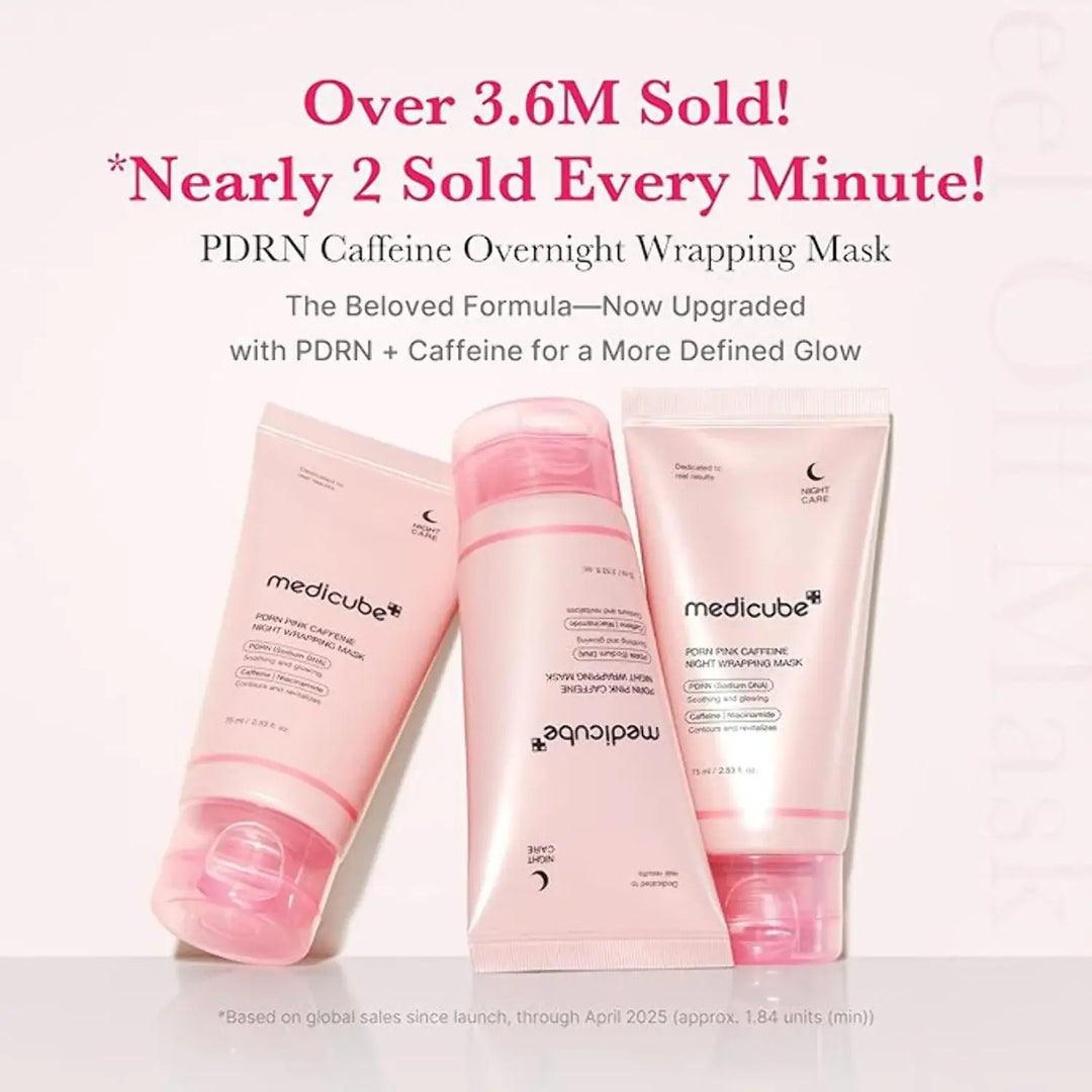 Medicube Mask 75ml-PDRN Pink Caffeine Night Wrapping Mask