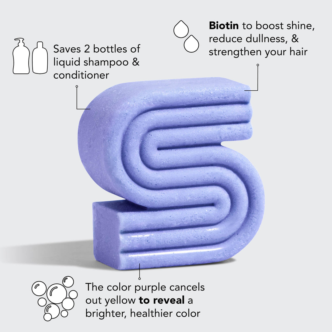 Solid Shampoo Bar-Purple Toning