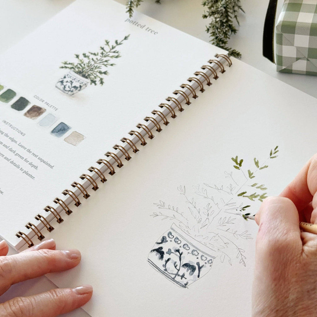 Watercolor Workbook-Classic Christmas