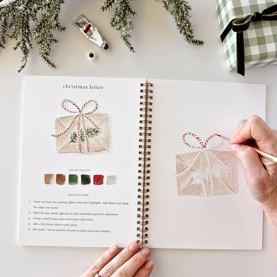 Watercolor Workbook-Classic Christmas