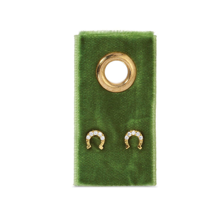 Velvet Gift Tag-Studs-Horseshoe