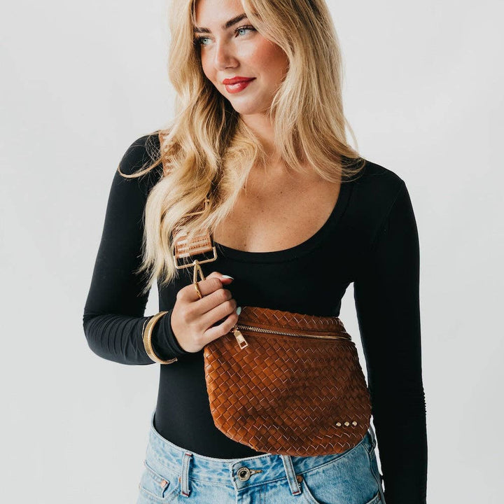 Bum Bag-Westlyn Woven Leather