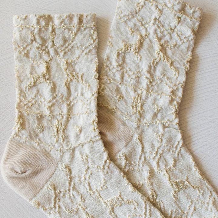 Christmas Glitter Casual Crew Socks
