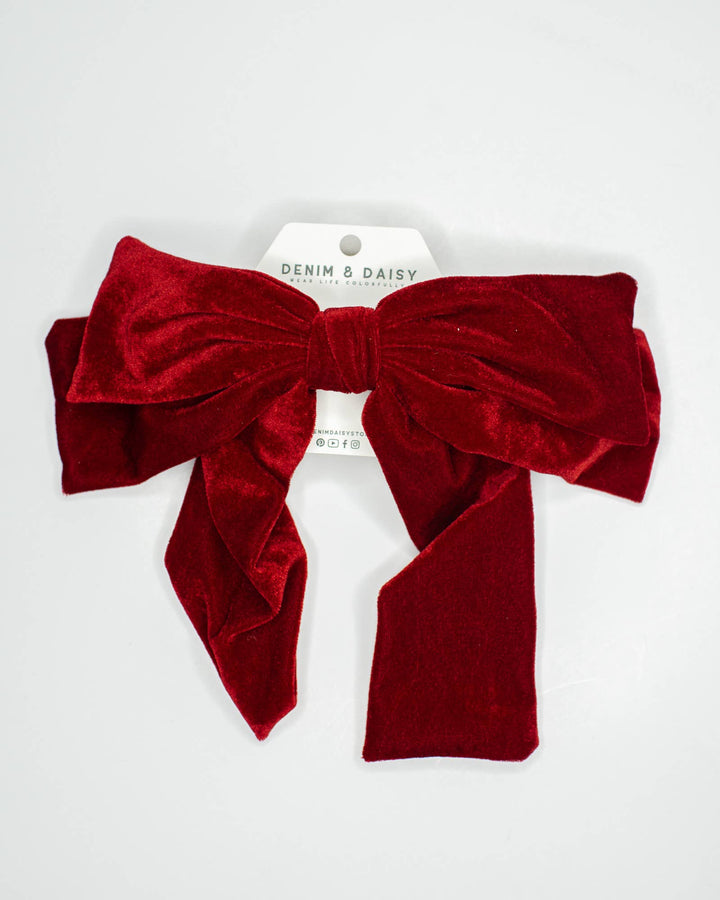Big Velvet Bow: Red