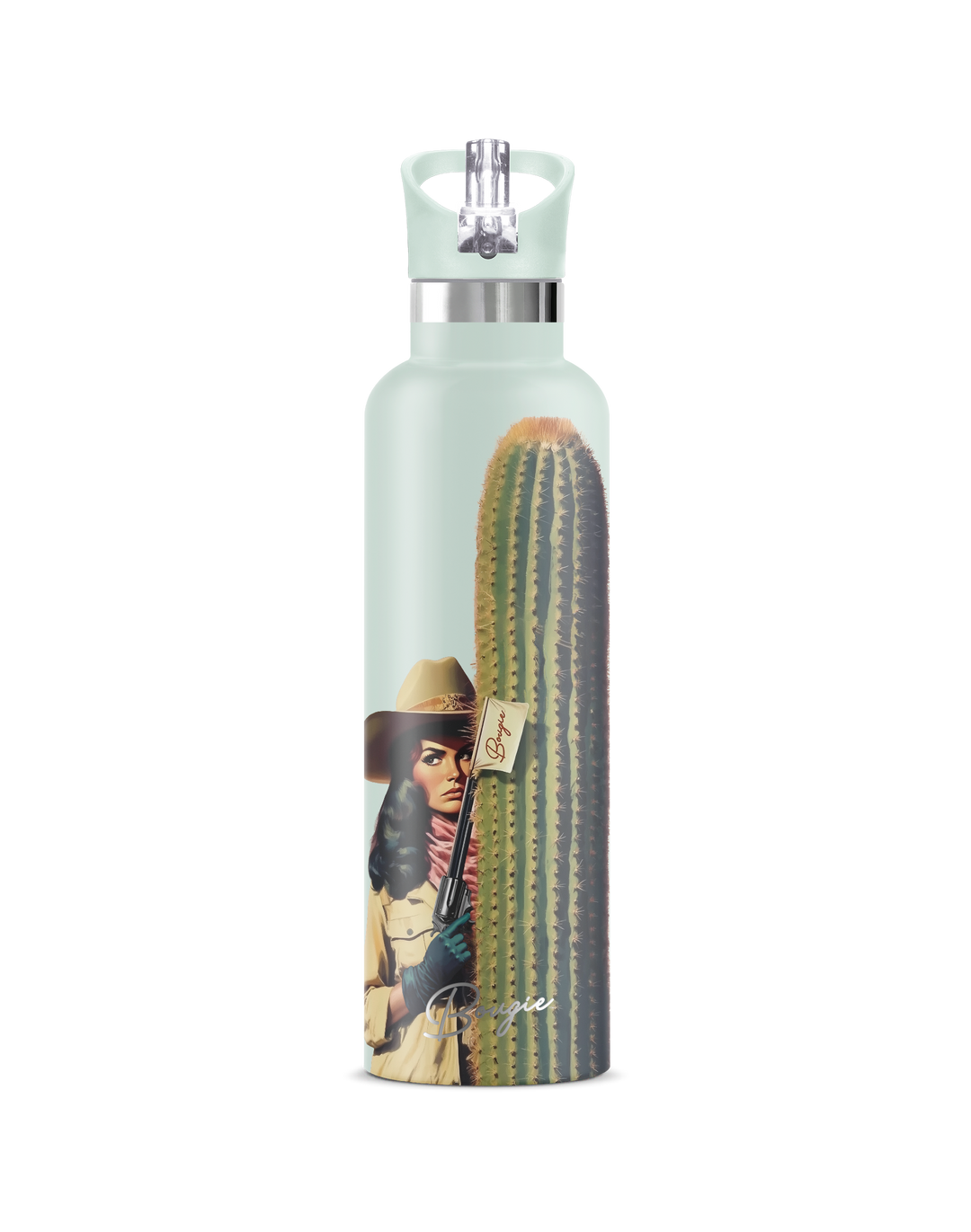 BANDIT | Vintage Pin-Up Bandit Insulated Water Bottle 25 oz-Jade