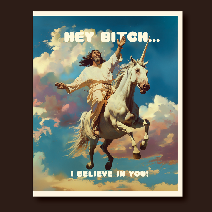 Greeting Card-UNICORN JESUS