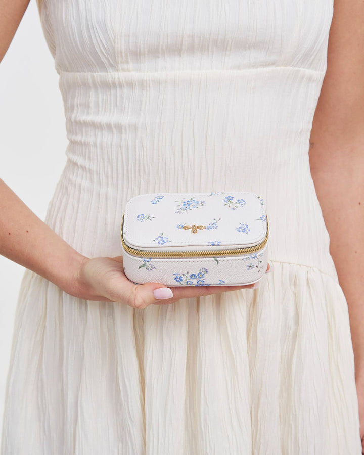 Floral Cream Jewellery Box