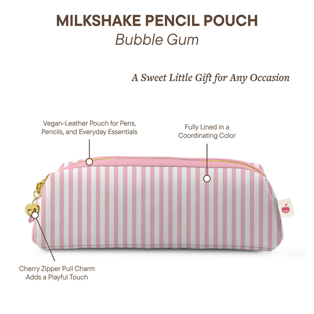 Pencil Pouch-Bubble Gum Milkshake