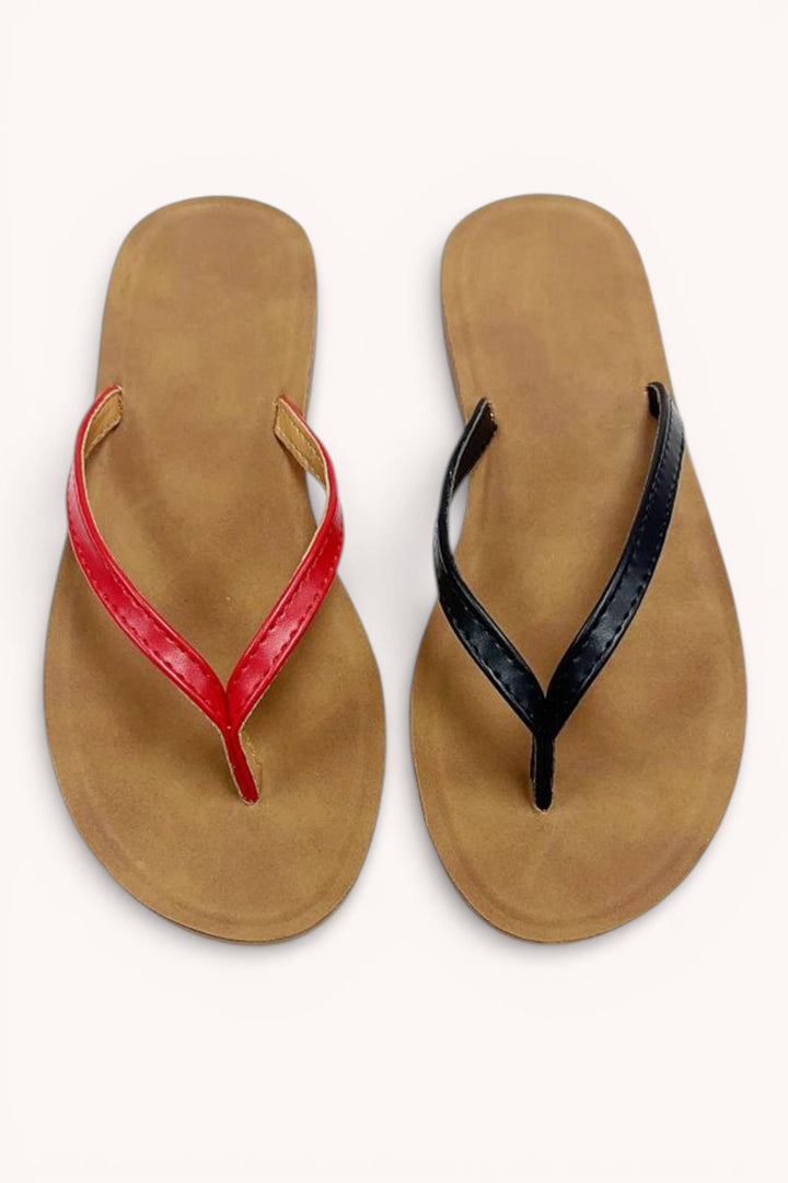 Flip Flop-Minimal Thong Sandals Slim Strap Comfort Foam
