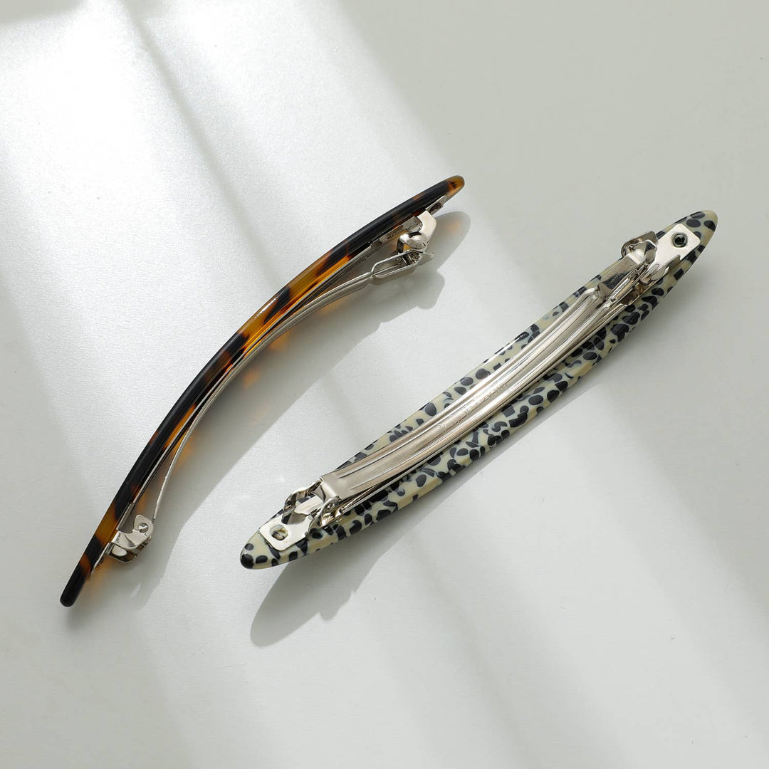 Aimee Core Oblong Oval French Barrette Hair Clip
