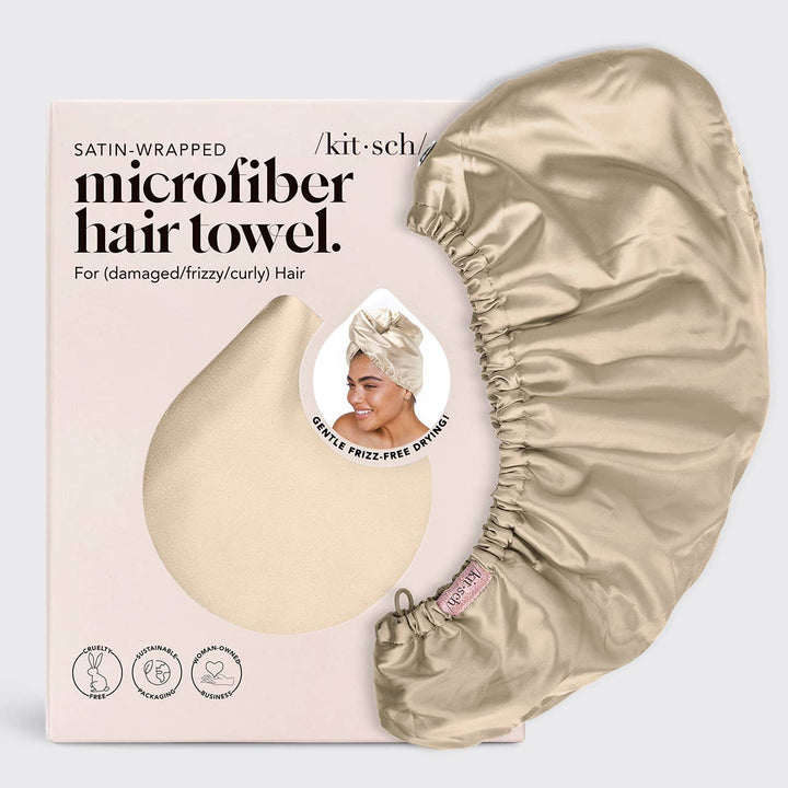 Satin Wrapped Hair Towel
