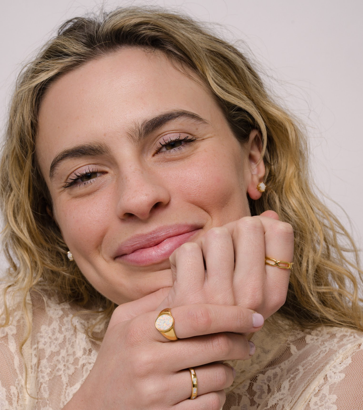 Gold Rings - Chain Link
