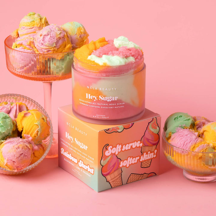 NCLA Body Scrub 8.5oz-Rainbow Sherbert