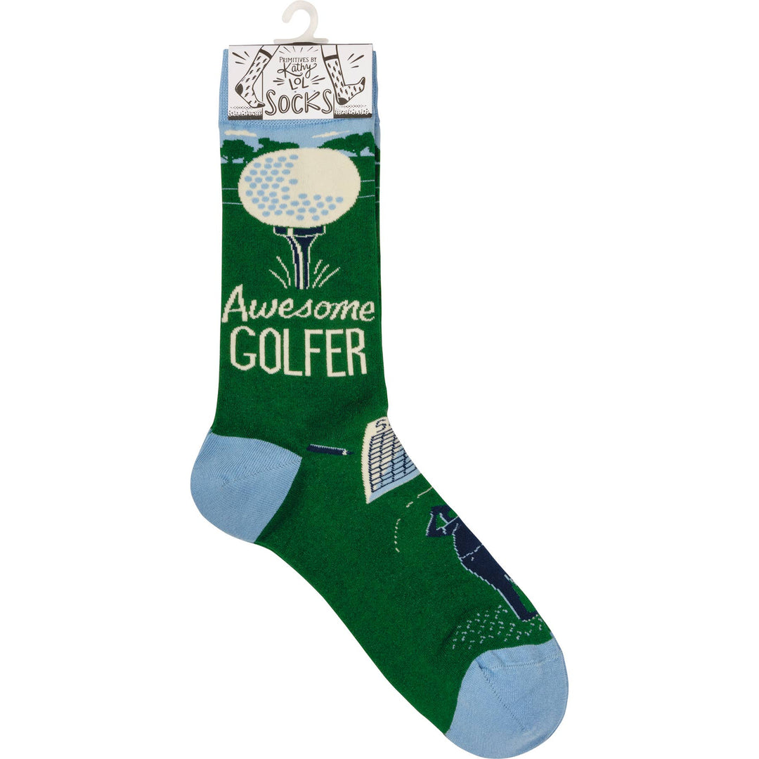 Socks-Awesome Golfer