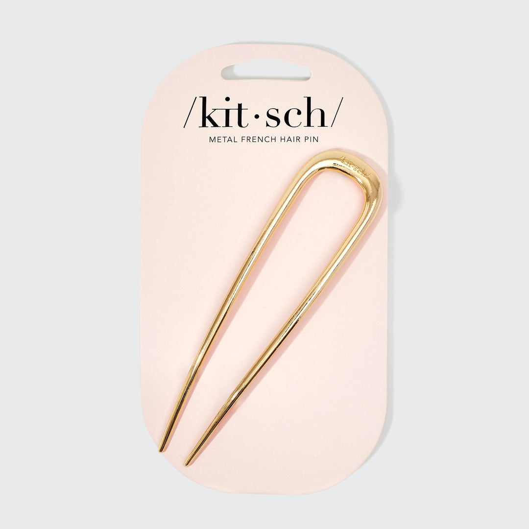 Metal French Hair Pin-Gold