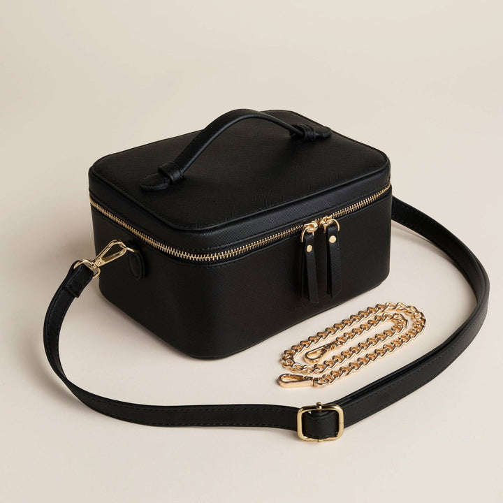 Jetsetter Train Case-Preto Black