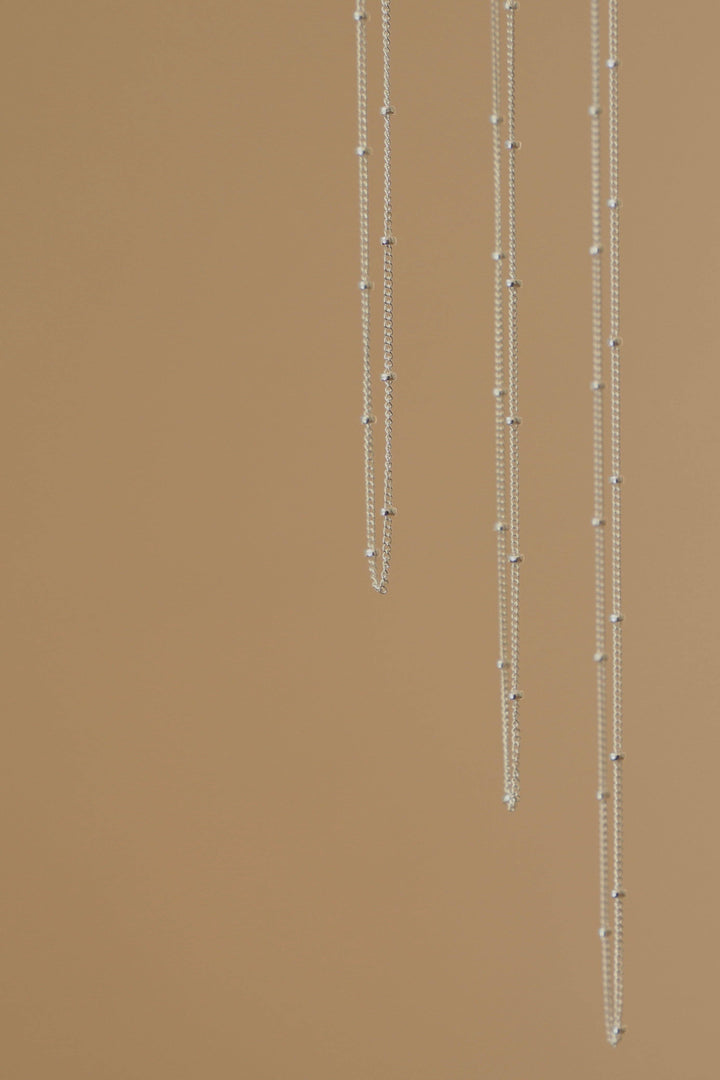 Katie Waltman-DISCONTINUED CN1504 Silver Necklace-Satellite Cable Chain
