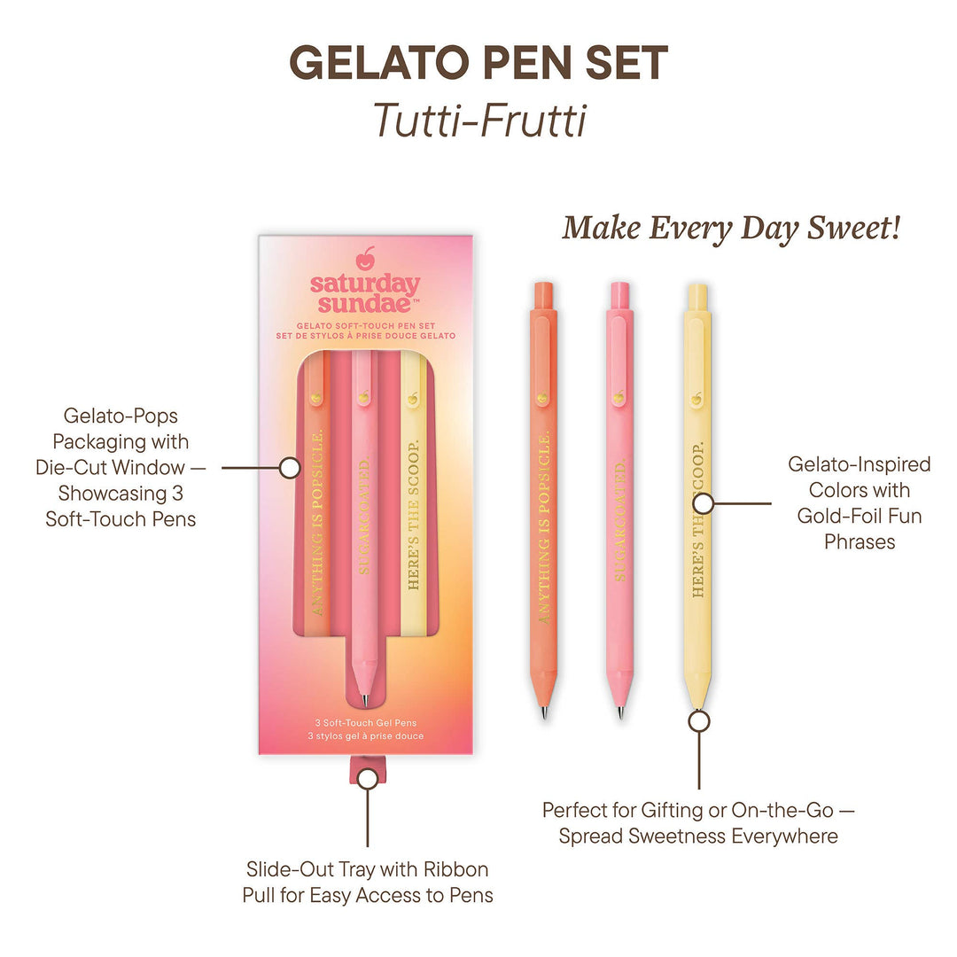 Pen Set-Tutti-Frutti Gelato